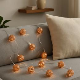 Гірлянда CASA Deco Кульки на батарейках Bronze