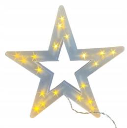 Гірлянда Infinity зірка з 3D голографічним ефектом 34 см різдвяна