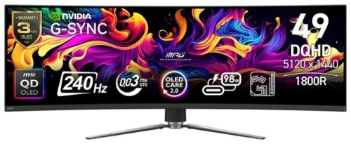 Монітор MSI MPG 491CQPX QD-OLED Black 49