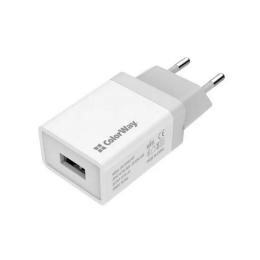 Адаптер живлення для телефона ColorWay CW-CHS011-WT White (1 USBx1A )
