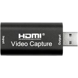 Перехідник PowerPlant CA912353 HDMI (мама) - USB (тато) Black