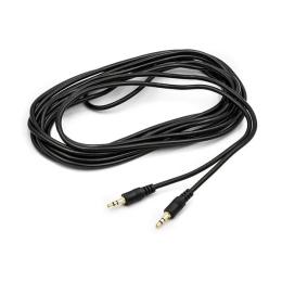 Аудіо-кабель PowerPlant mini-jack 3.5(тато)mini-jack 3.5(тато), 5m Black