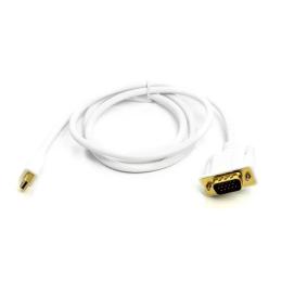 Відео-кабель PowerPlant CA912155 miniDisplayPort(тато)VGA (тато), 1m White