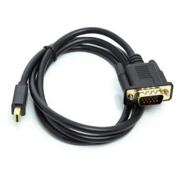 Відео-кабель PowerPlant CA911998 miniDisplayPort(тато)VGA (тато), 1m Black