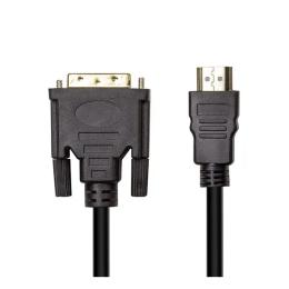 Відео-кабель PowerPlant CA912568 HDMI(тато)DVI(тато), 1,8m Black