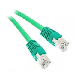Патч-корд Cablexpert PP6A-LSZHCU-G-1M Green S/FTP cat.6a, литий, 50u штекер з защіпкою