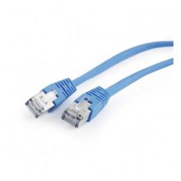 Патч-корд Cablexpert PP22-0.5M Blue FTP cat.5Е, литий, 50u штекер з защіпкою,