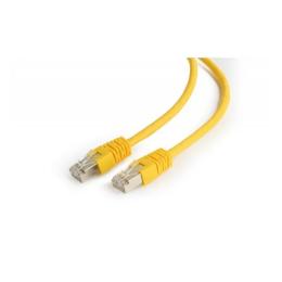 Патч-корд Cablexpert PP6-1M Yellow FTP cat.6, литий, 50u штекер з защіпкою
