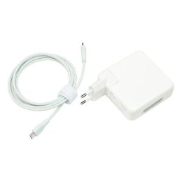Блок живлення для ноутбука PowerPlant AP87USBC White (APPLE 220V, 20V 87W 3A USB-C)
