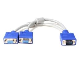 Перехідник Atcom 10800 VGA (тато) - 2хVGA (мама) 0.1m White