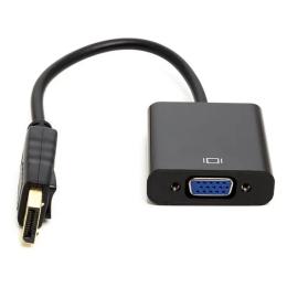 Перехідник PowerPlant CA911875 DisplayPort(тато) - VGA(мама) Black