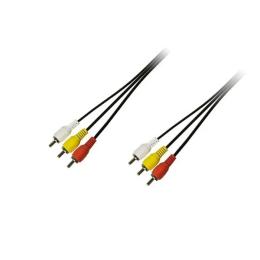 Відео-кабель Piko 1283126473951 3xRCA(тато)3xRCA(тато), 1,5m Black