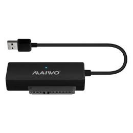 Перехідник Maiwo K10435A USB (тато) - SATA (мама) Black