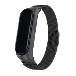 Ремінець для фітнес-браслету Infinity Xiaomi Mi Band 3/4 Milanese Loop Design Black