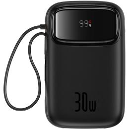 Зовнішній портативний акумулятор Baseus Qpow 2 10000mAh Black 30W (P10055008113)