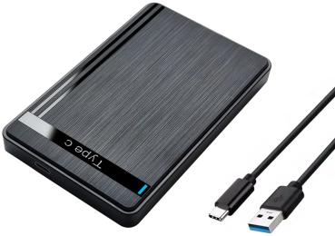 Зовнішня кишеня для диска Dynamode 2.5 SATA/SSD HDD  -  USB 3.1 Type-C Black (DM-CAD-25317C)