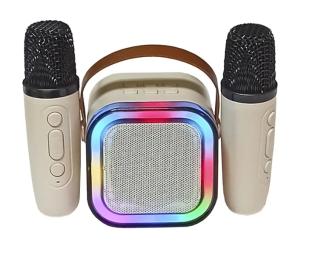 Акустика портативна Infinity Mini Microphone Set Beige + 2 мікрофона