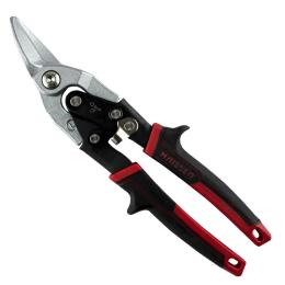 Ножиці по металу Haisser 41152 Black Red Сr-Mo 250 мм ліві