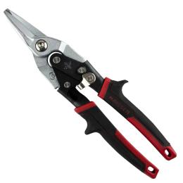 Ножиці по металу Haisser 41153 Black Red Сr-Mo 250 мм прямі