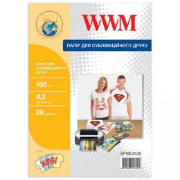 Фотопапір WWM A3 Sublimation (SP100.A3.20)