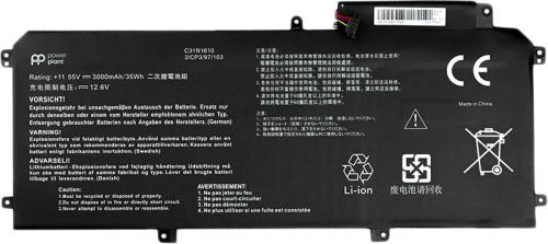 Акумулятор до ноутбука PowerPlant NB431168 Asus Zenbook UX330 C31N1610 11.55V/3000mAh/3Cells
