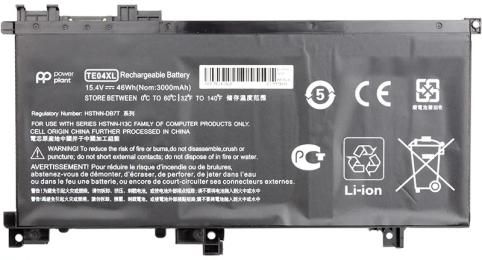 Акумулятор до ноутбука PowerPlant NB461462 HP Omen 15 AX200 HSTNN-DB7T, TE04 15.4 V 3000 mAh