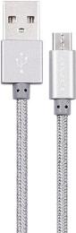 Дата-кабель Awei CL-10 1m USB(тато) - microUSB(тато) Gray