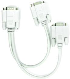 Перехідник PowerPlant CA911974 VGA (тато) 2xVGA (мама), 0, 2m White