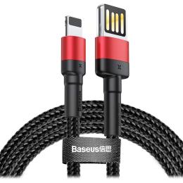 Дата-кабель Baseus Cafule CALKLF-G91 1m USB (тато) - Lightning (тато) Black Red 2.4A