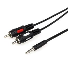 Аудіо-кабель Atcom 10810 mini-jack 3.5 (тато)  -  2хRCA (тато), 0.8m