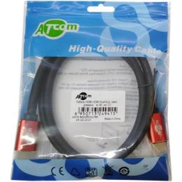 Відео-кабель Atcom 24943 HDMI(тато)HDMI (тато), 3m Red Gold 4K v.2.0