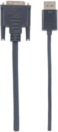 Відео-кабель Manhattan 152136 DisplayPort(тато)DVI-D(тато), 3m