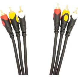 Відео-кабель PowerPlant CA911714 3xRCA(тато)3xRCA(тато), 1,5m