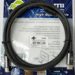 Відео-кабель Atcom AT23782 HDMI(тато)HDMI(тато), 2m Black