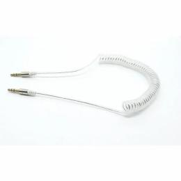 Аудіо-кабель DENGOS AUDIO-PLS-PRUZH mini-jack 3.5(тато)mini-jack 3.5(тато), 1m White