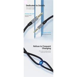 Аудіо-кабель Vention mini-jack 3.5(тато)mini-jack 3.5(тато), 1,5m Silver