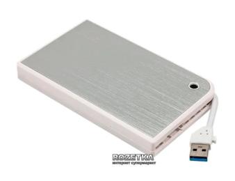 Зовнішня кишеня для диска AgeStar 3UB 2A14 White для HDD 2.5 USB3.0