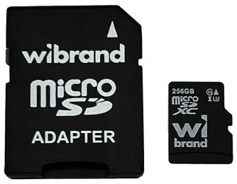 Карта памяті Wibrand microSDXC (UHS-1 U3) 256GB class 10 (adapter SD)