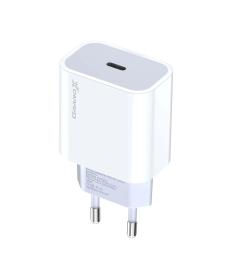 Адаптер живлення для телефона Grand-X CH-770 White (1xUSB 20W PD 3.0 USB-C iPhone і Android QC4.0)