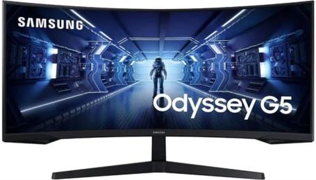 Монітор Samsung Odyssey G5 Black 34, VA