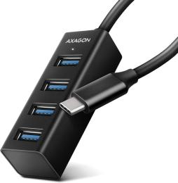 USB-хаб Axagon HUE-M1C SuperSpeed USB-C MINI hub, 20см USB-C cable Black