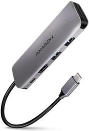 USB-хаб Axagon 5in1 HMC-5 Gray