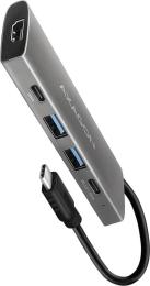 USB-хаб Axagon HMC-5G2 USB-C Gray