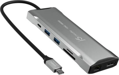 USB-хаб J5create JCD397-N, USB Type-C 9-в-1 Gray