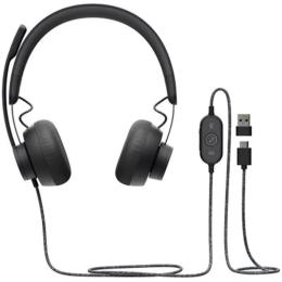 Накладні навушники Logitech Zone Wired Black (981-000870)