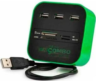 USB-хаб Voltronic CUB3-GB Green Black