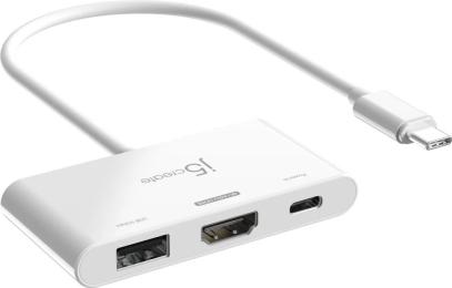 USB-хаб J5create JCA399-N, USB Type-C 3-в-1 White