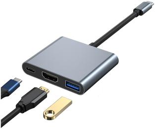 USB-хаб Dynamode Multiport USB-C 3-in-1 Dark Gray