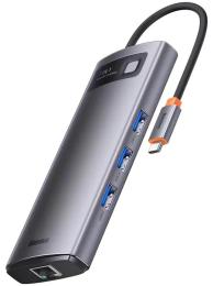 USB-хаб Baseus Gleam Series 7-Port HUB Gray (B00030708811-00)