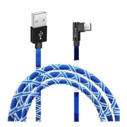 Дата-кабель Grand-X FM-08OB 1m USB(тато) - microUSB(тато) Blue White